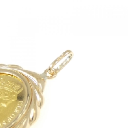 K18YG(枠) Đồng xu mặt dây chuyền - Hàng hiệu Authentic 863915