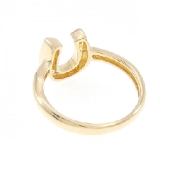 Nhẫn kim cương hình móng ngựa K18YG 667386