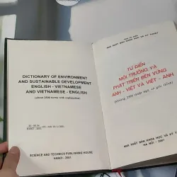 [MIỄN PHÍ BỌC SÁCH] Từ Điển Môi Trường và Phát Triển Bền Vững ( Anh - Việt) 990367