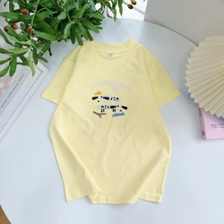 Áo Thun Nữ Cotton Form Cơ Bản Size SML Hồng - Xanh - Vàng Hàng Mới 305225