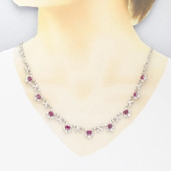 K18WG Dây chuyền Ruby 4.35CT - Hàng hiệu Chính hãng 867230