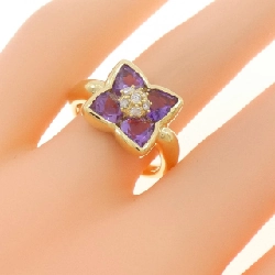 Nhẫn Amethyst Hoa K18YG - Hàng hiệu Chính hãng 851477