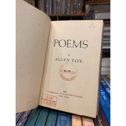 POEMS by Allen Tate 270628