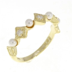 Nhẫn ngọc trai Akoya K18YG