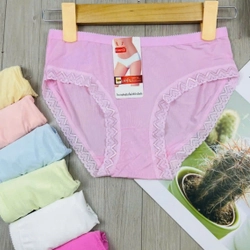 Combo 2 Quần lót thun lạnh viền ren tim lưng vừa size 40-55kg