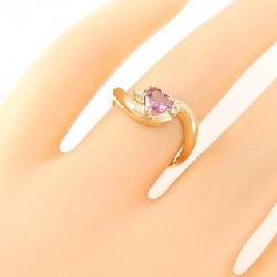 Nhẫn tourmaline K18YG hình trái tim 673363