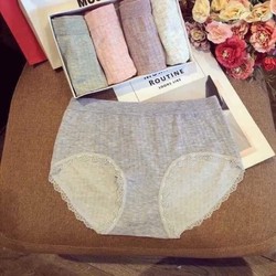 👙hộp 5  QUẦN LÓT COTTON MUJI vỏ trắng nữ 👙
❌ 85188