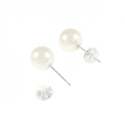 K14WG Bông tai ngọc trai Akoya 7.6mm - Hàng hiệu Chính hãng 870072