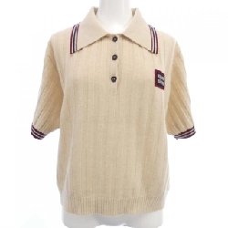 MIU MIU MIU MIU Logo Patch MML878 SOOO 138Q Áo len - Hàng hiệu Chính hãng