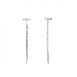 Bông tai T-Wire Bar Tiffany - Hàng hiệu Chính hãng