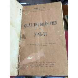 QUẢN TRỊ NHÂN VIÊN VÀ CÔNG VỤ - PHẠM NGỌC ẨN ( SÁCH ĐÓNG BÌA CÒN BÌA GỐC ) 304360