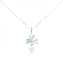 K14WG Heart Cubic Necklace - Hàng hiệu Authentic