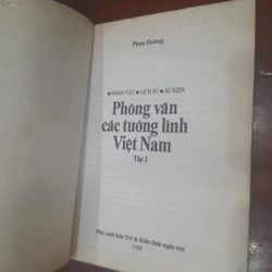Phỏng vấn CÁC TƯỚNG LĨNH VIỆT NAM 549899