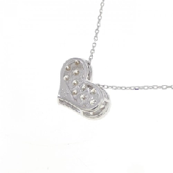 K18WG Dây chuyền kim cương hình trái tim Pavé 0.50CT - Hàng hiệu Chính hãng 862596