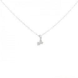 K18WG Dây chuyền kim cương 0.03CT - Hàng hiệu Authentic