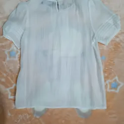 Áo kiểu nữ trắng voan tơ 1010495