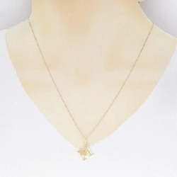 K18YG Chữ cái M Dây chuyền - Hàng hiệu Chính hãng 859646