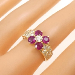 Nhẫn Ruby 750YG Hoa 1.51CT - Hàng hiệu Chính hãng 852948