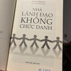 Sách Nhà lãnh đạo không chức danh - tác giả: robin sharma - đã qua sử dụng còn 90% 316651