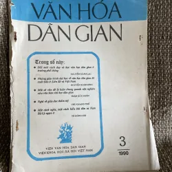 Tạp chí Văn hóa Dân gian số 3.1990