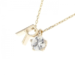 K10YG Chữ cái R Dây chuyền Cubic - Hàng hiệu Chính hãng 860544