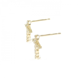 K18YG Bông tai kim cương chéo 0.20CT - Hàng hiệu Chính hãng 868743