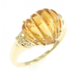 Nhẫn Citrine K18YG - Hàng hiệu Chính hãng