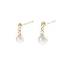 K18YG Bông tai ngọc trai nước ngọt - Hàng hiệu Authentic 866787