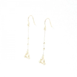 K18YG Bông tai kim cương 0.06CT - Hàng hiệu Chính hãng 872019