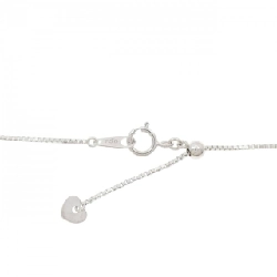 K18WG/750WG Dây chuyền kim cương chéo 0.20CT - Hàng hiệu Chính hãng 850696