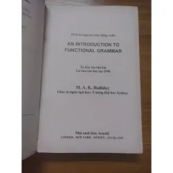 Sách: Dẫn luận ngữ pháp chức năng - TG: Mak Halliday 931620