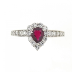 Nhẫn Ruby PT900 không nung 0.31CT xuất xứ Mozambique - Hàng hiệu Chính hãng 852938