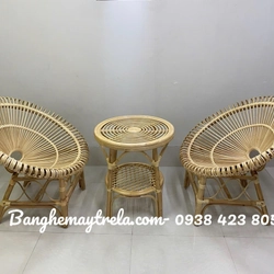 Bàn ghế đơn mây 537310