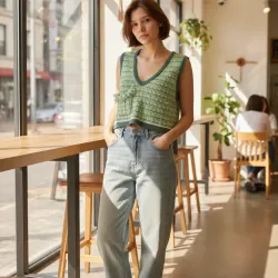 Áo ba lỗ kiểu vải tweed  1019472