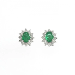 PT850/PT900 Bông tai Ngọc lục bảo 0.76CT - Hàng hiệu Chính hãng