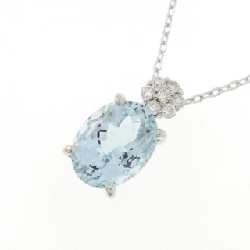 K18WG Aquamarine Necklace 1.36CT - Hàng hiệu Authentic 857818