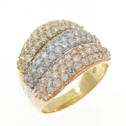 Nhẫn kim cương K18YG/PT900/K18PG 2.04CT