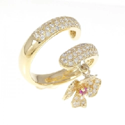 Nhẫn ruby K18YG hoa