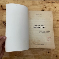 II Sách Kinh Tế: Quản Trị Marketing - PHILIP KOTLER - 1997 (Sách Khổ Lớn) 472484