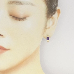 K18YG Amethyst Bông tai - Hàng hiệu Chính hãng 868923