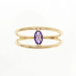 Nhẫn Amethyst K18YG - Hàng hiệu Authentic 850253