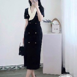 Đầm cổ phối Bigsize  56421