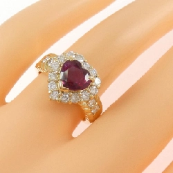 Nhẫn Ruby hình trái tim K18YG 1.77CT - Hàng hiệu Chính hãng 850353