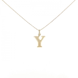 K18YG Chữ cái Y Dây chuyền - Hàng hiệu Chính hãng