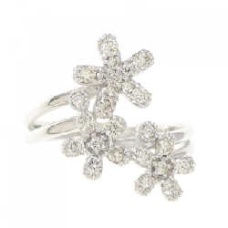 Nhẫn kim cương hoa K18WG 0.55CT 665757