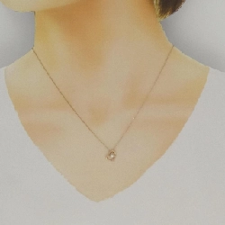 K18PG Dây chuyền hình trái tim kim cương 0.05CT - Hàng hiệu Chính hãng 859002