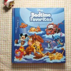 Sách tuyển tập khổ to, cạnh mạ bạc • DISNEY – BEDTIME FAVORITES: A TREASURY OF TALES