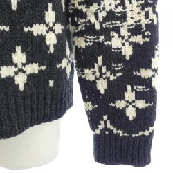 Louis Vuitton LOUIS VUITTON Monogram Flower Jacquard HJN85WTPA Áo len - Hàng hiệu Chính hãng 894351