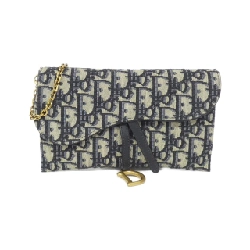 Christian Dior DIOR OBLIQUE Saddle S5614CTZQ Chain Wallet