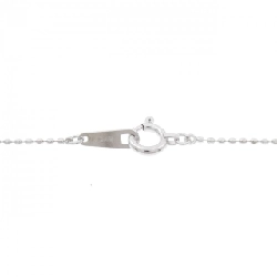 K18WG Chữ cái R Dây chuyền kim cương 0.27CT - Hàng hiệu Chính hãng 862556